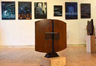 Exposition: Quand Aur�lie est aux cimaises Ti�che est aux anges - Echallens, Montricher, f�vrier 2020