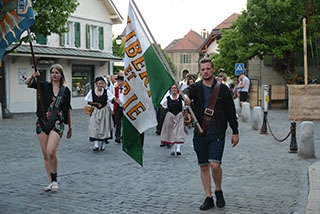 La f�te nationale organis�e au c�ur du bourg. Echallens, ao�t 2018. Reportage de Dany Schaer, journaliste photographe